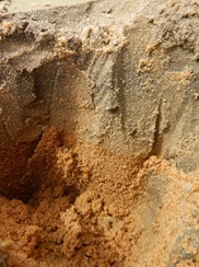 des textures de sable différents