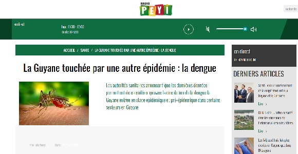Les épidémies d’arboviroses font les titres de l’actualité de façon cyclique en Guyane.